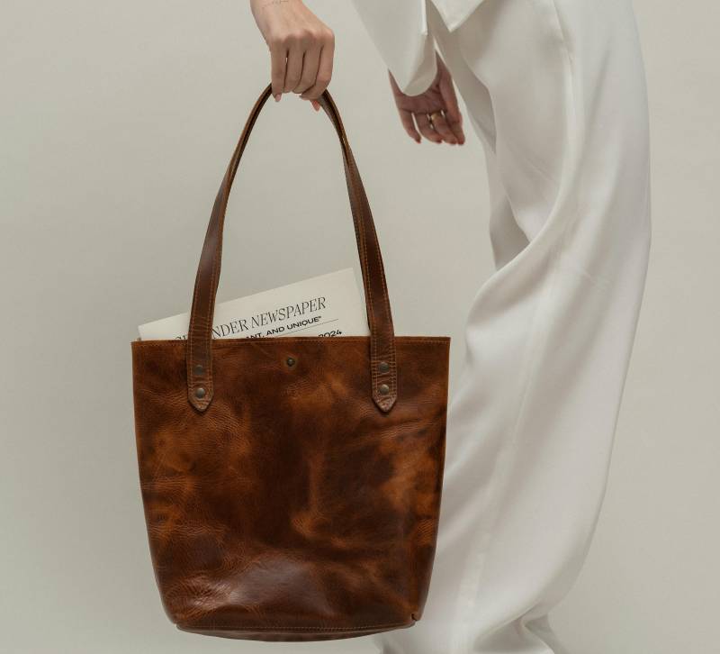 Borsa scamosciata
