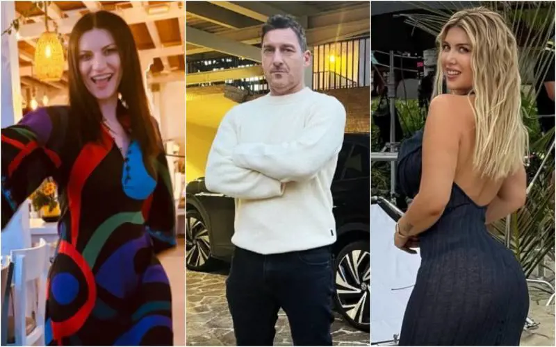 Grignani e Laura Pausini ancora in lite, Totti fa spese pazze per Noemi, Wanda e la proposta di nozze con Ferrari