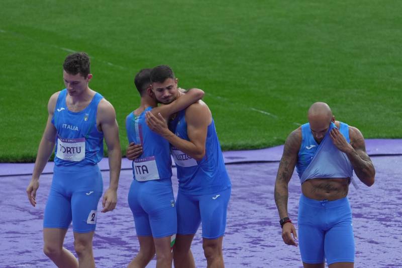 Parigi 2024 4x100 finale Italia