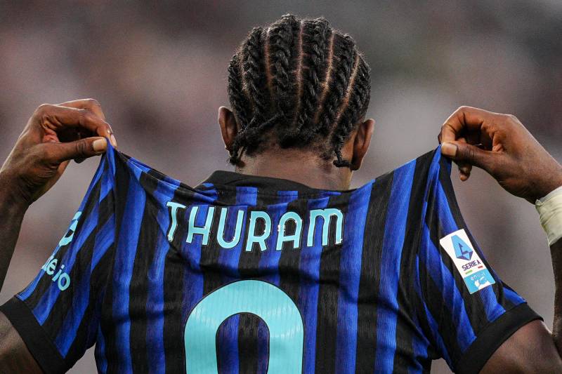 Juventus Inter Marcus Thuram celebrazione