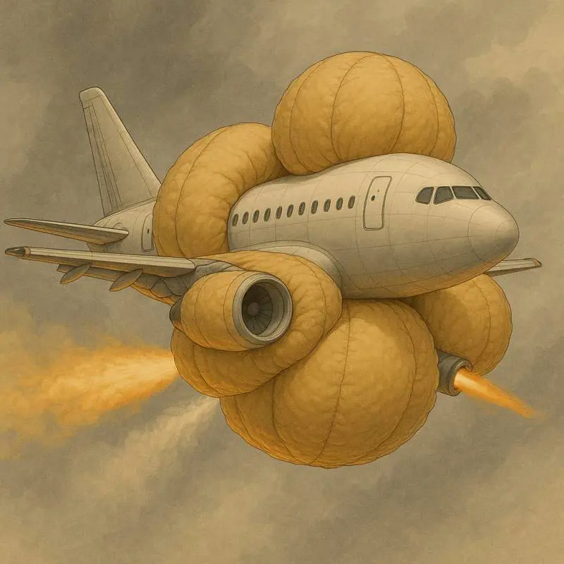 Airbag, fluidi e spinta inversa: così un "popcorn gigante" può salvare dal disastro aereo