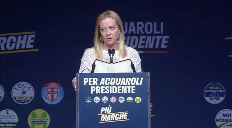Marche, centrodestra unito per Acquaroli. Meloni: "Orgogliosa del lavoro fatto"