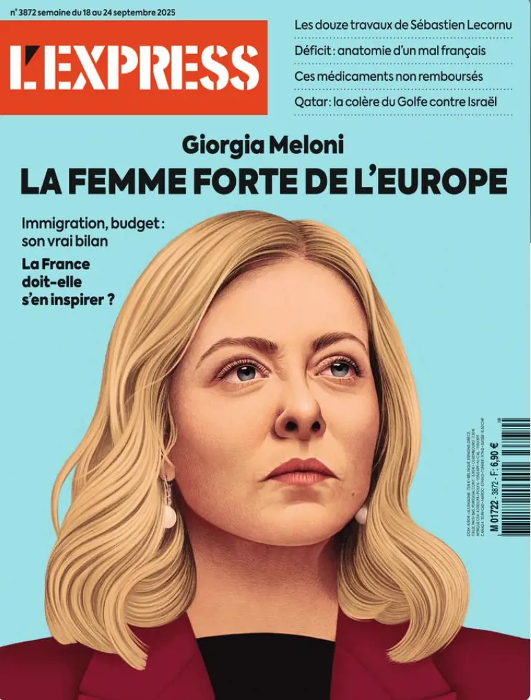 "La donna forte d'Europa". La copertina francese che gela la sinistra ed elogia Meloni