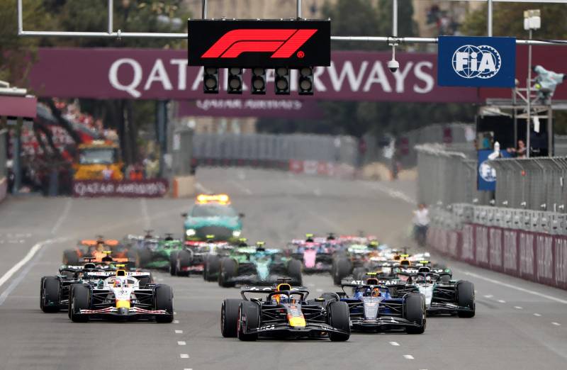 F1 Baku gara partenza