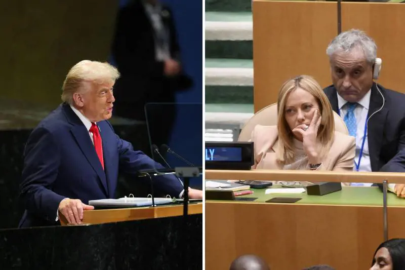 Trump all'Onu: "Dobbiamo negoziare la pace in Medio Oriente, ma Hamas liberi gli ostaggi". Meloni: "Condivido, hanno iniziato loro la guerra"