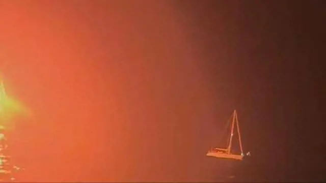 Attacco alla Flotilla italiana. Fregata della Marina in appoggio