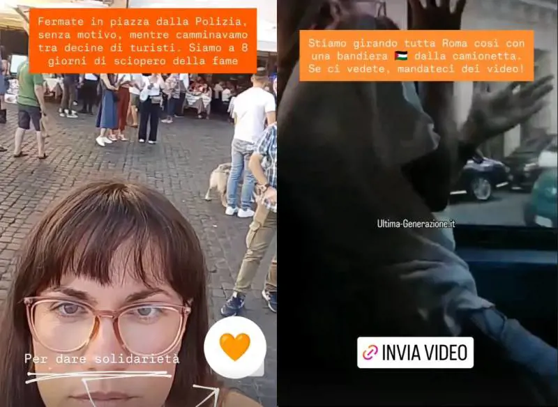 Ultima Generazione tenta il blitz tra Senato e Palazzo Chigi: 13 fermati
