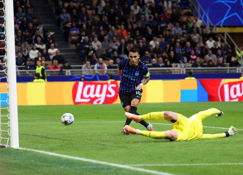 Inter Slavia Praga Lautaro gol 3-0