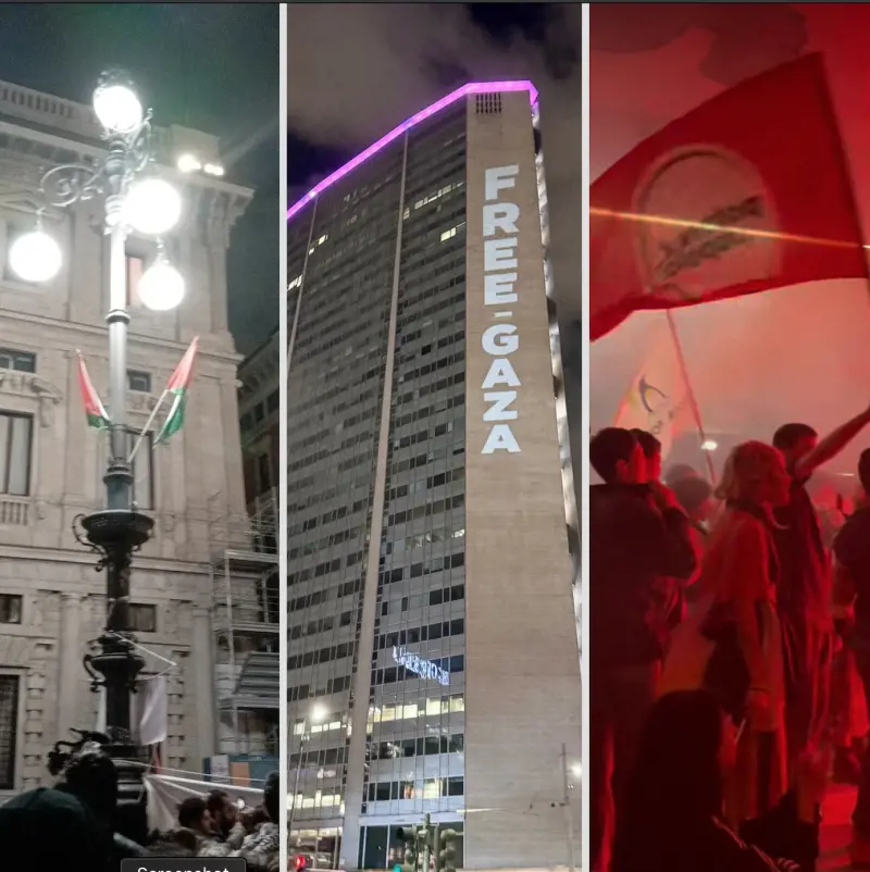 Pro Pal già in piazza: blocchi e cortei in tutta Italia, "Free Gaza" sul Pirellone