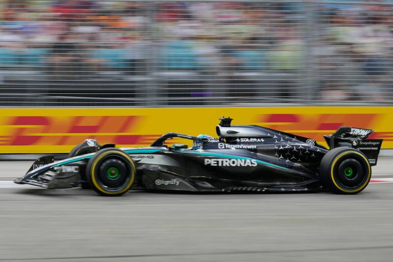 F1 SIngapore FP2 Russell