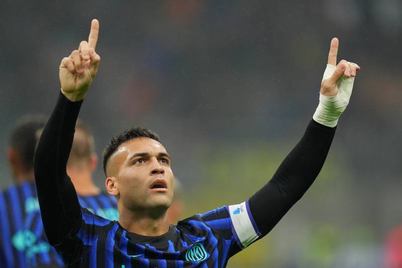 Inter Cremonese Lautaro celebrazione