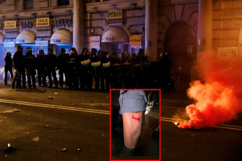 "Gli organizzatori rispondano anche dei feriti". La rabbia degli agenti dopo la guerriglia di Roma