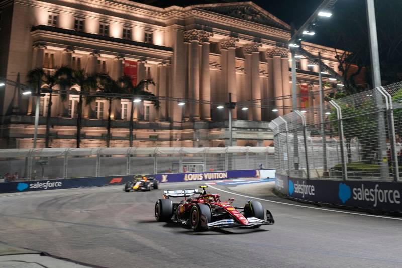 F1 Singapore FP2 Ferrari