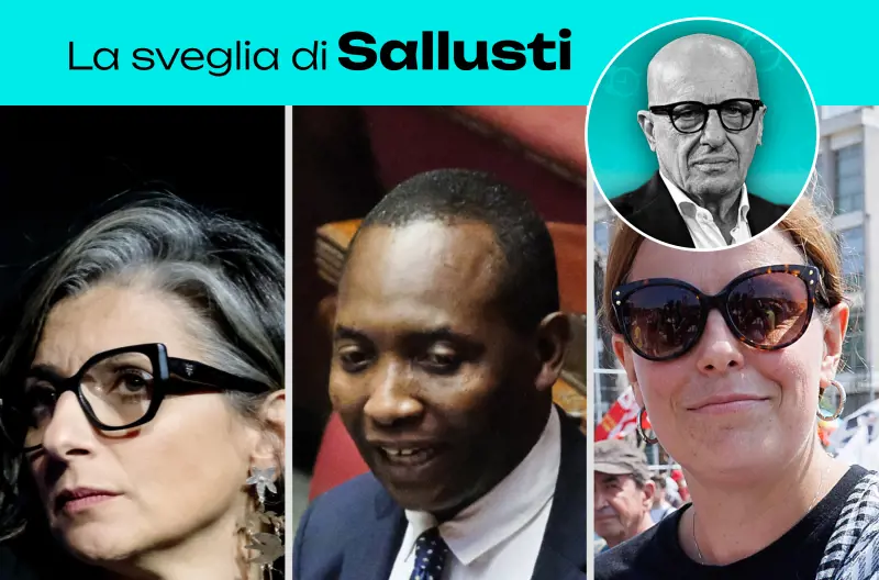La sveglia di Sallusti - La Albanese come Soumahoro e Ilaria Salis