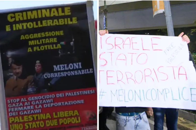 Meloni "nazista" e le minacce alla figlia: "Pagherà anche lei". In piazza la violenza dei pro Pal