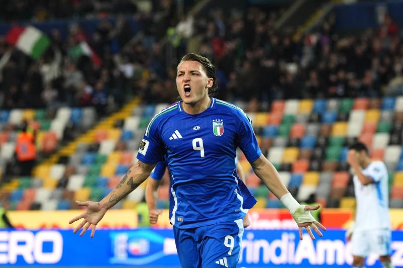 Italia Israele Retegui celebrazione