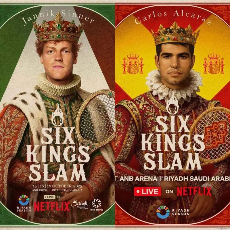 Six Kings Slam, il giorno di Sinner-Alcaraz: si rinnova la sfida, dove vedere la gara