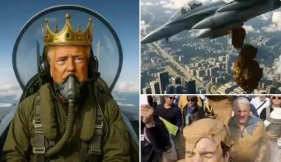 Liquami sui manifestanti. Trump risponde alle proteste "No kings" con un video fatto dall'Ai