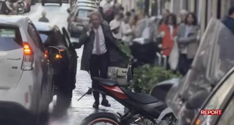 Un frame del video di Report