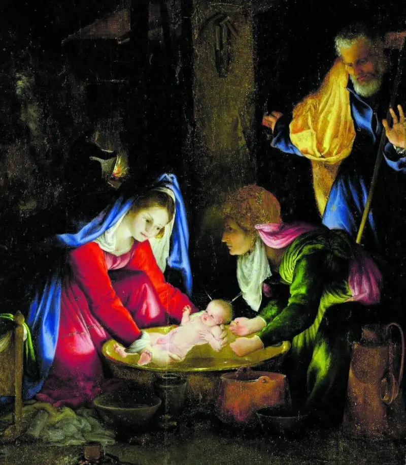 Lorenzo Lotto fa il bagnetto a Gesù