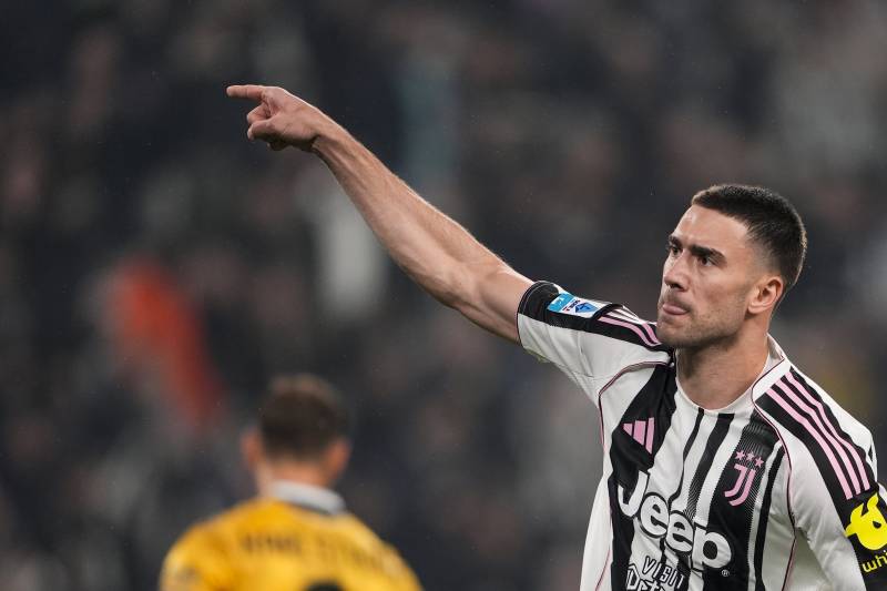 Juventus Udinese Vlahovic celebrazione