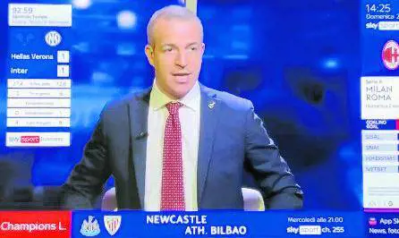 Skysport bacchetta i giornalisti tifosi