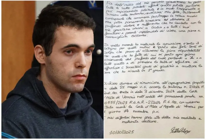 Omicidio Cecchettin, ergastolo confermato per Turetta: “Situazione singolare”