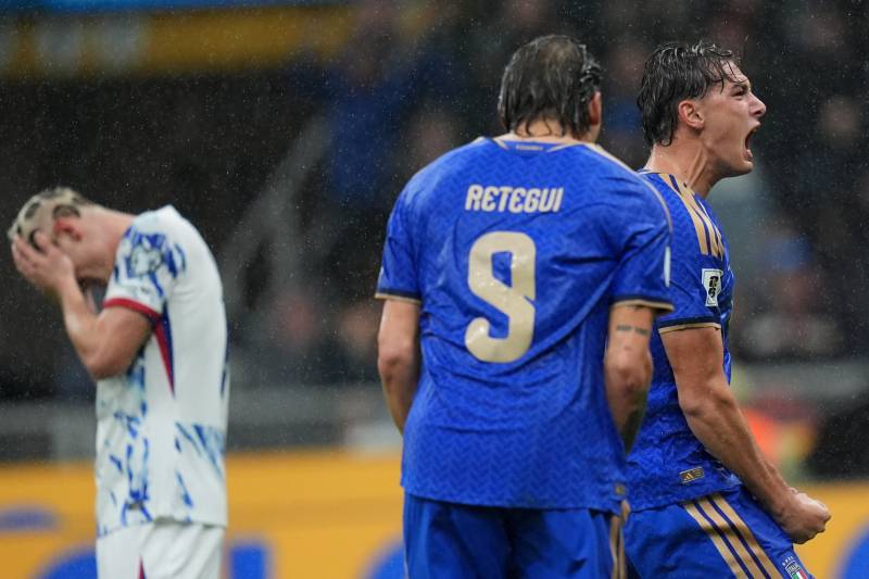 Italia Norvegia Pio Esposito celebrazione