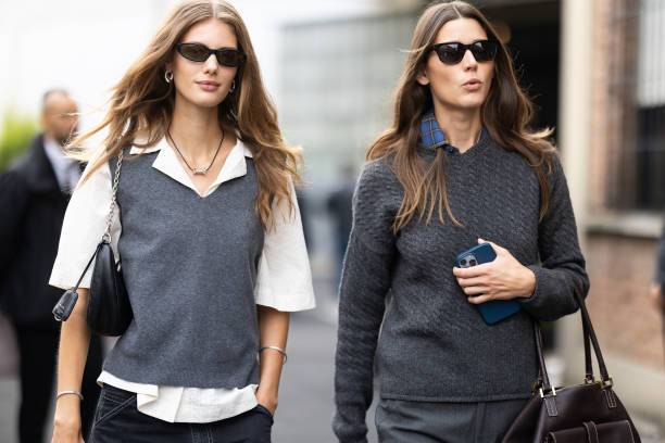 gilet e camicia stile college