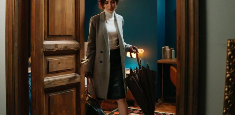 Gonna corta e cappotto