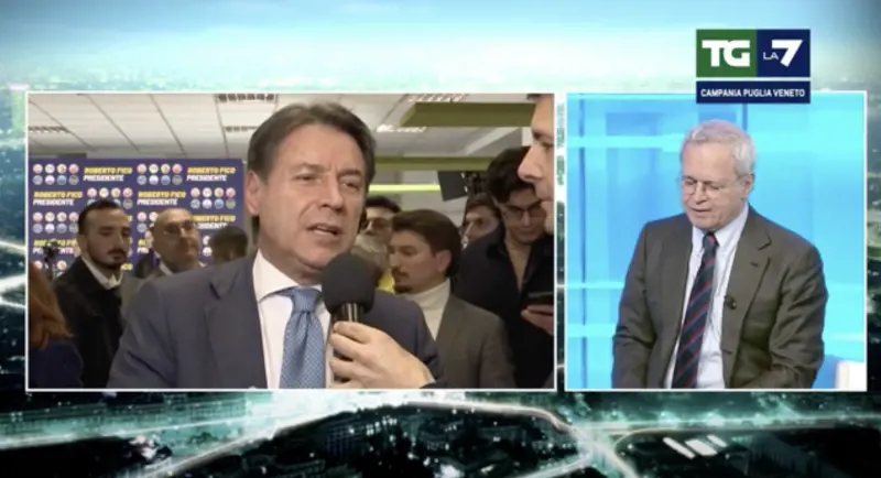 "Si è distratto", "È il mio mestiere". Scontro tv Conte-Mentana