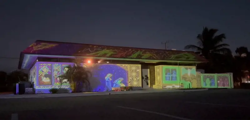 Il presepe di Jonathan Myers (Facebook @Jonathan Myers)