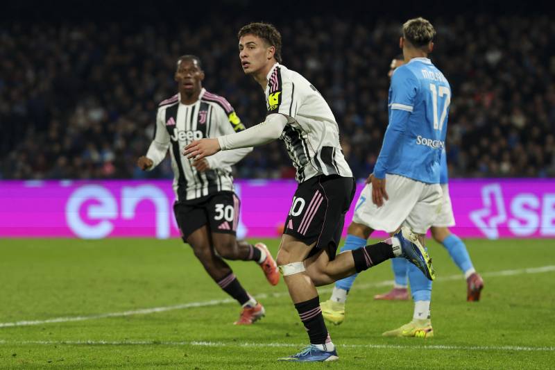 Napoli Juventus Yildiz celebrazione