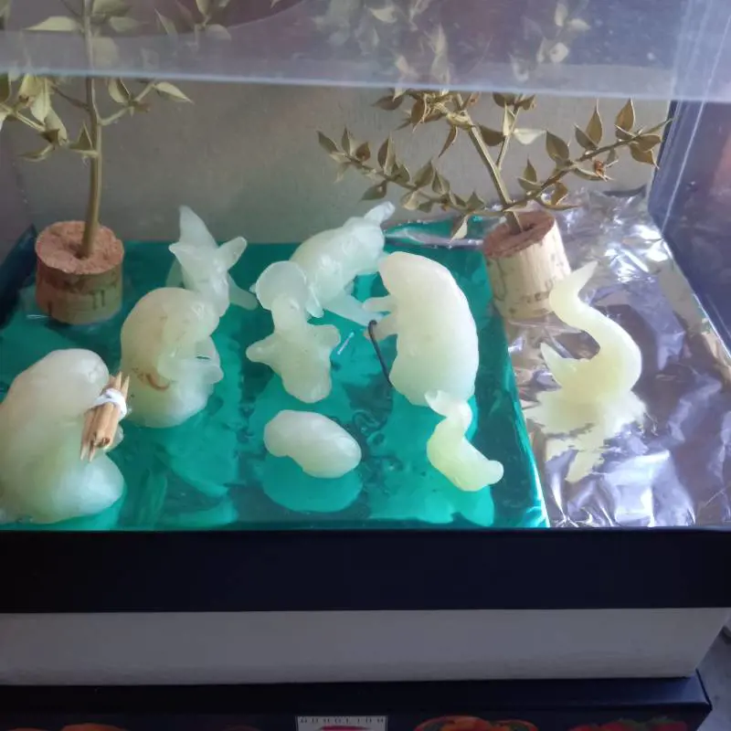 Presepe In cera alimentare riciclata di Teresa Panzin