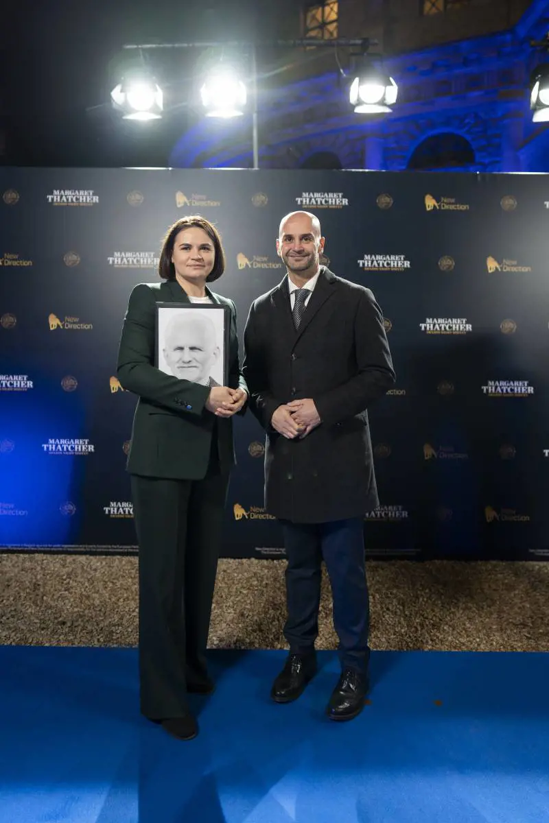 Sviatlana Tsukhanouskaya e Nicola Procaccini