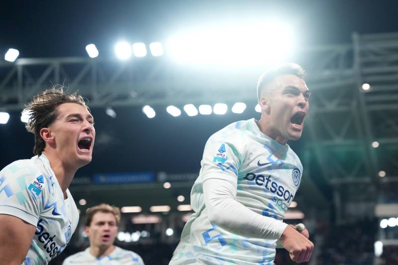 Atalanta Inter Lautaro celebrazione