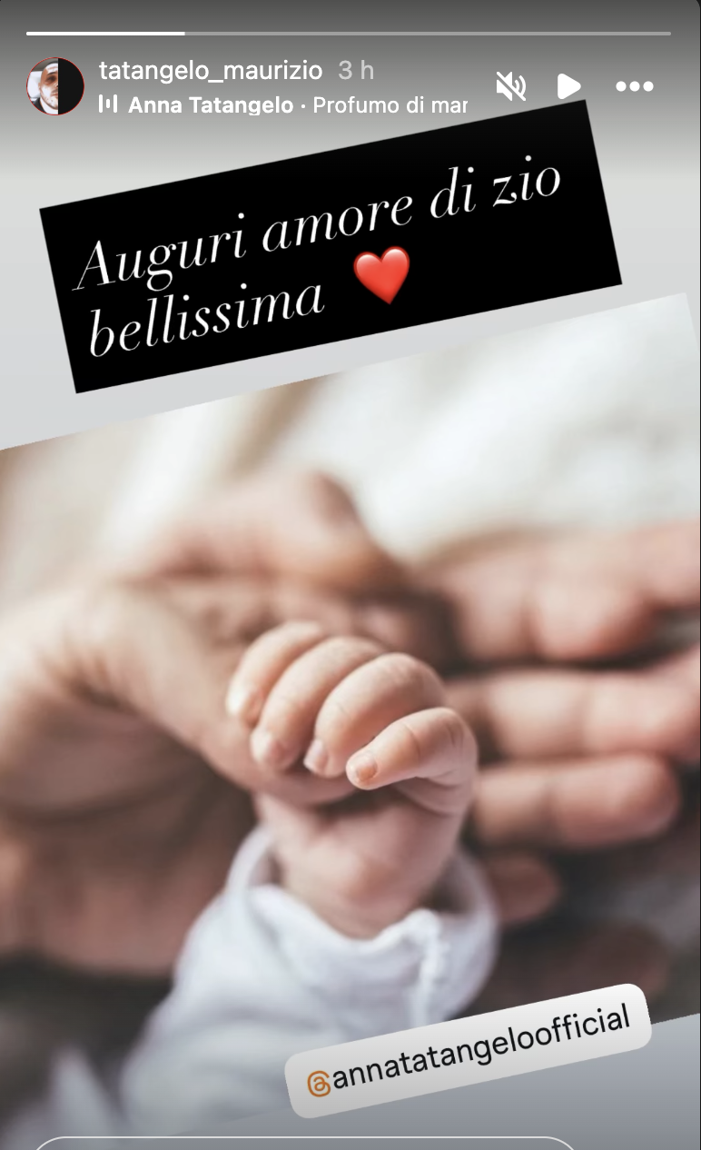 anna tatangelo fratello annuncio nascita