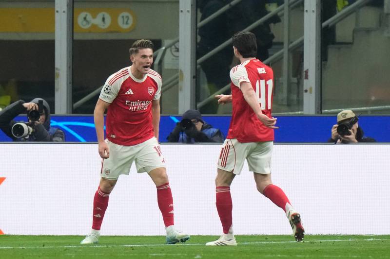 Inter Arsenal Gyokeres celebration