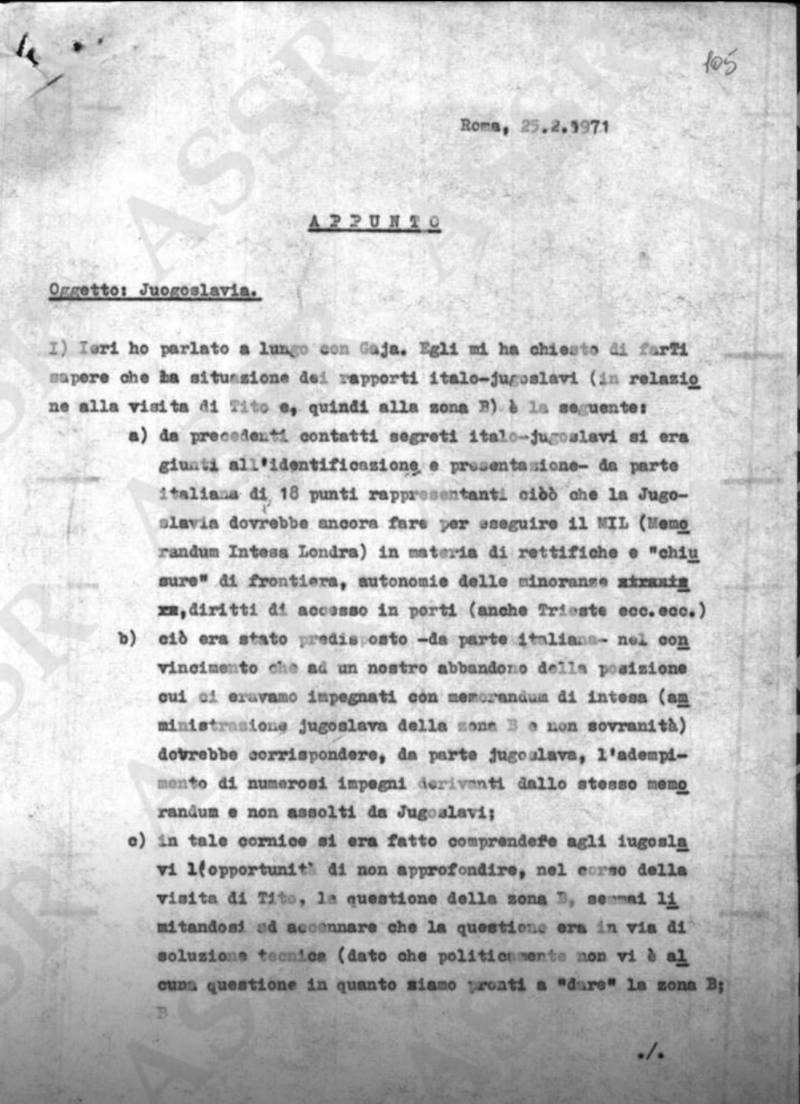 Documento cremlino partito comunista Giuliano