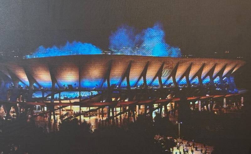 Stadio Lazio di notte (progetto)