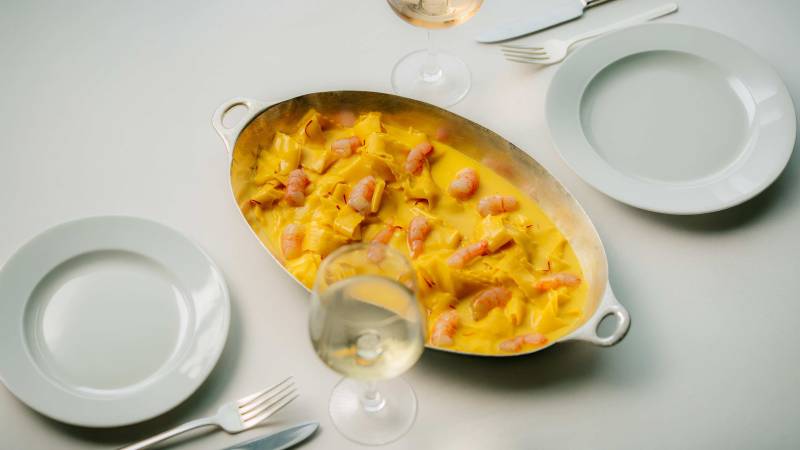 Pappardelle allo zafferano