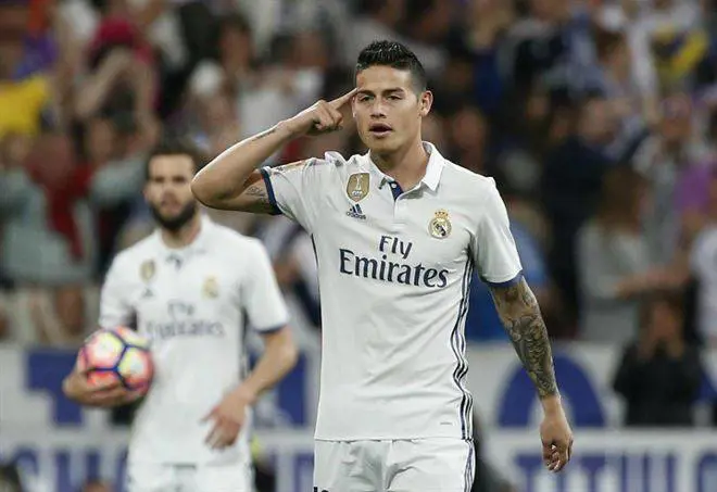 Napoli, James Rodriguez si allena col Real Madrid