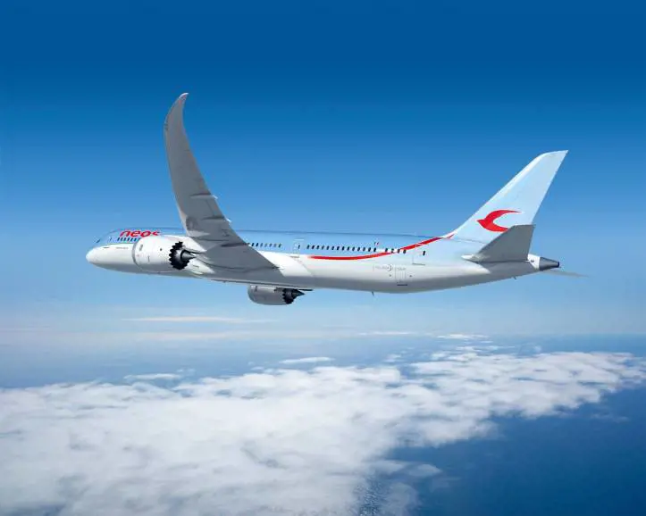 Il terzo 787 Dreamliner di Neos atterra a Milano Malpensa