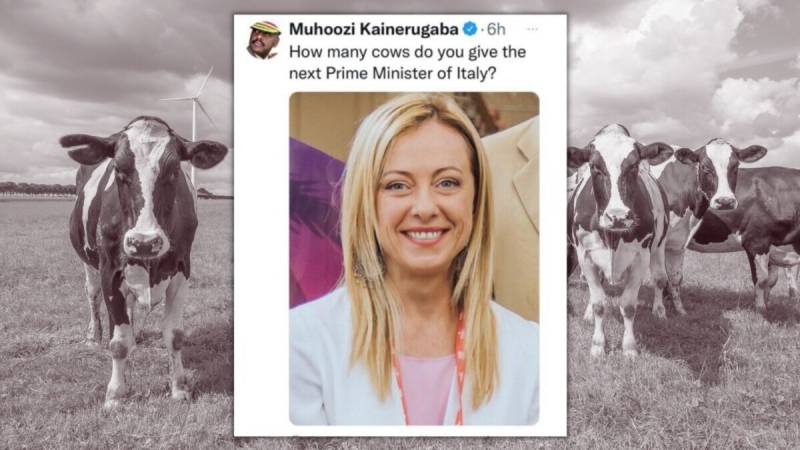 “Cento vacche per sposare la Meloni”. L’assurdo tweet del leader ugandese