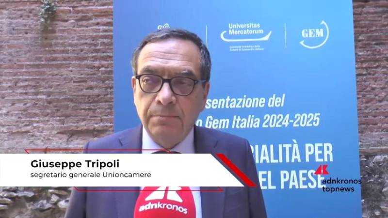 Imprese, Tripoli (Unioncamere): "In Italia si diventa imprenditori, ma non si cresce"