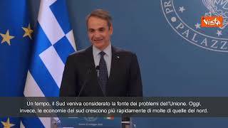 Mitsotakis: "Una volta Sud considerato problematico in Ue, oggi propone soluzioni"