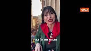 Stefania Proietti (Umbria) a Gubbio per Festa dei Ceri: "Evento che rende Regione orgogliosa"