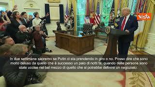 Trump: Putin vuole la pace? Lo scopriremo presto. Sapremo in due settimane se ci prende in giro