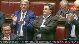 Dl sicurezza, la protesta del dem Mancini in Aula: "Resto in silenzio, faccio come il Governo"