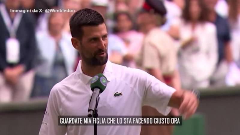 Djokovic e il balletto con la figlia Tara
